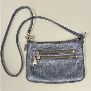 Cole Haan Metallic Gray Crossbody Bag